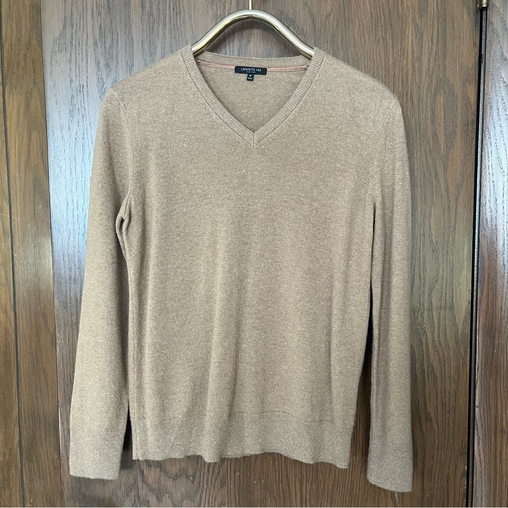 Lafayette 148 New York Cashmere V-Neck Sweater